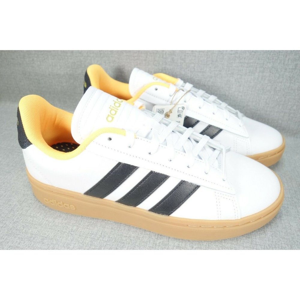 Adidas Grand Court Alpha Sneakers Womens 8.5 White Black Tennis Shoes